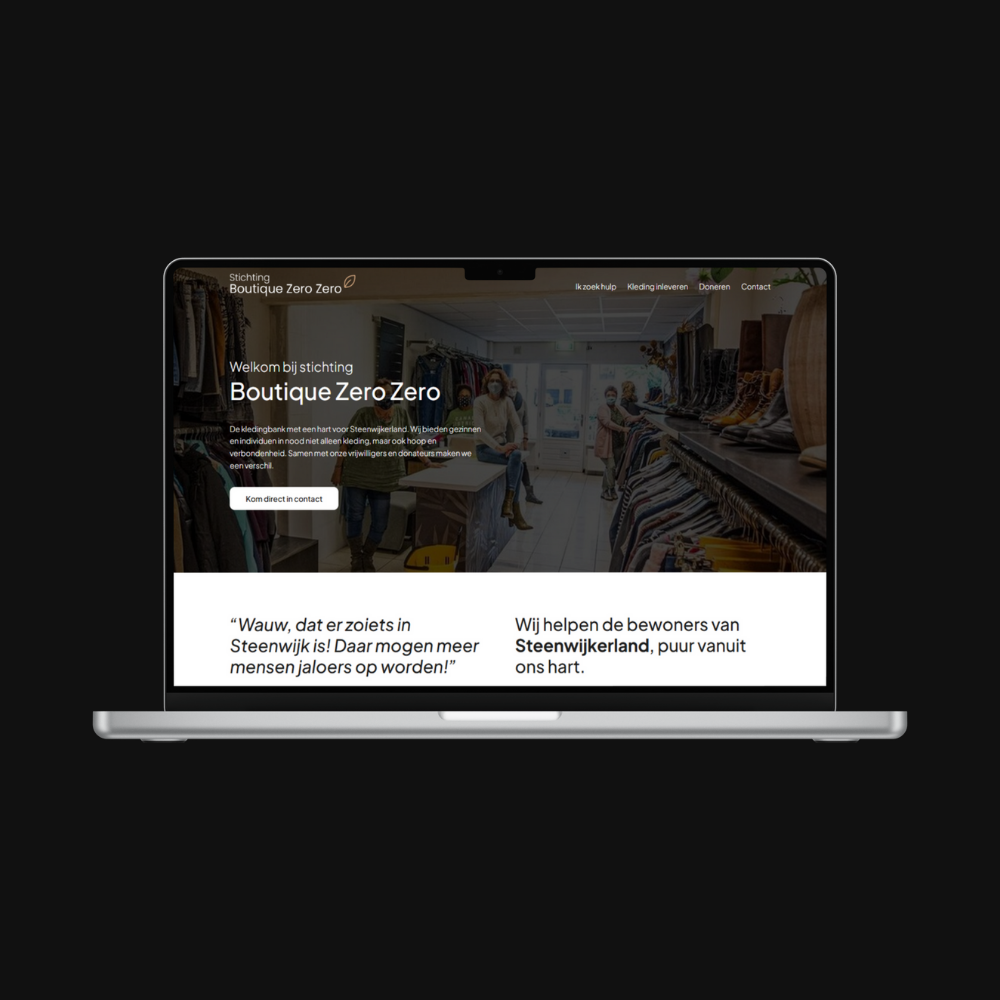 Stichting Boutique Zero Zero portfolio screenshot