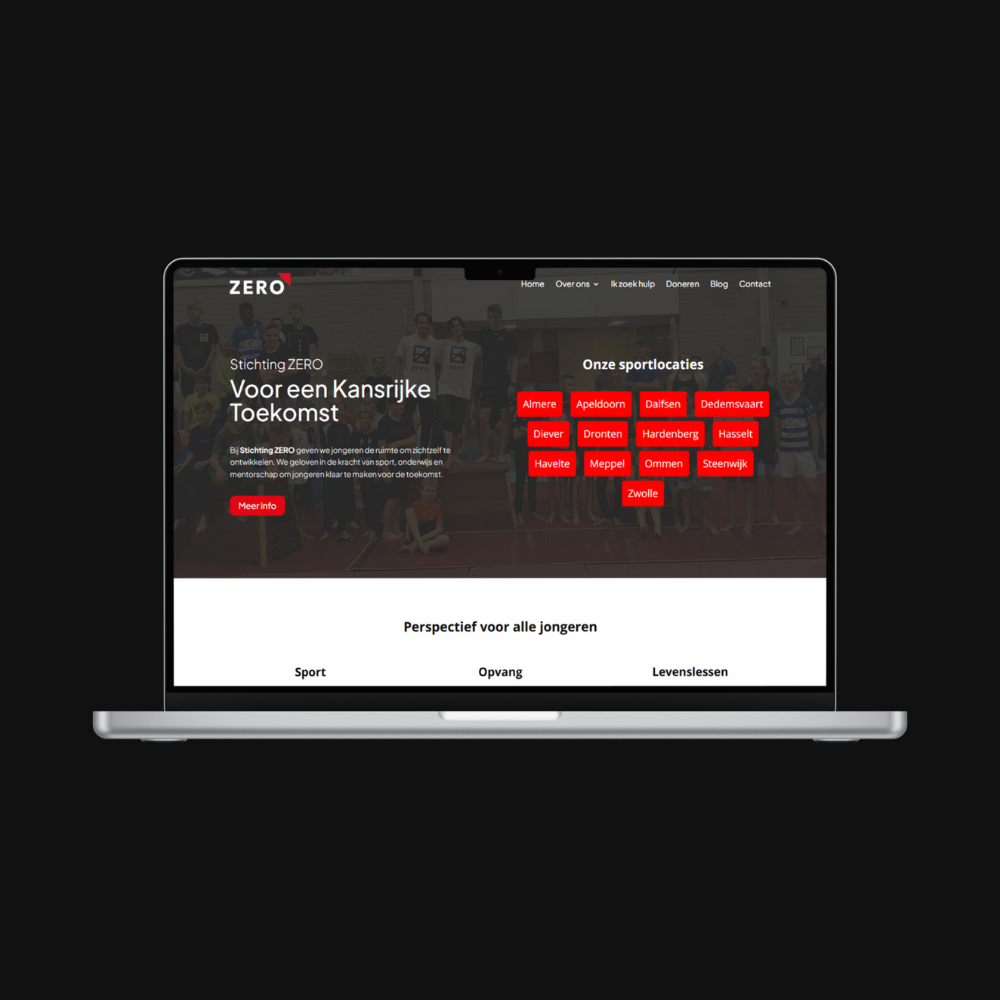 ZERO Freerunning portfolio screenshot